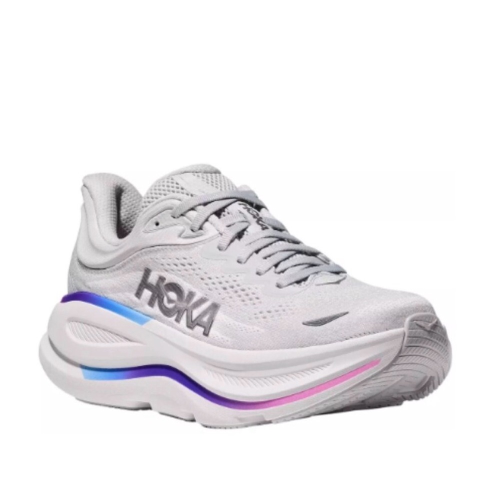 Hoka Women's Silver and Purple Athletic Shoes